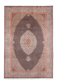 Tapis persan - Tabriz - 294 x 198 cm - bleu foncé