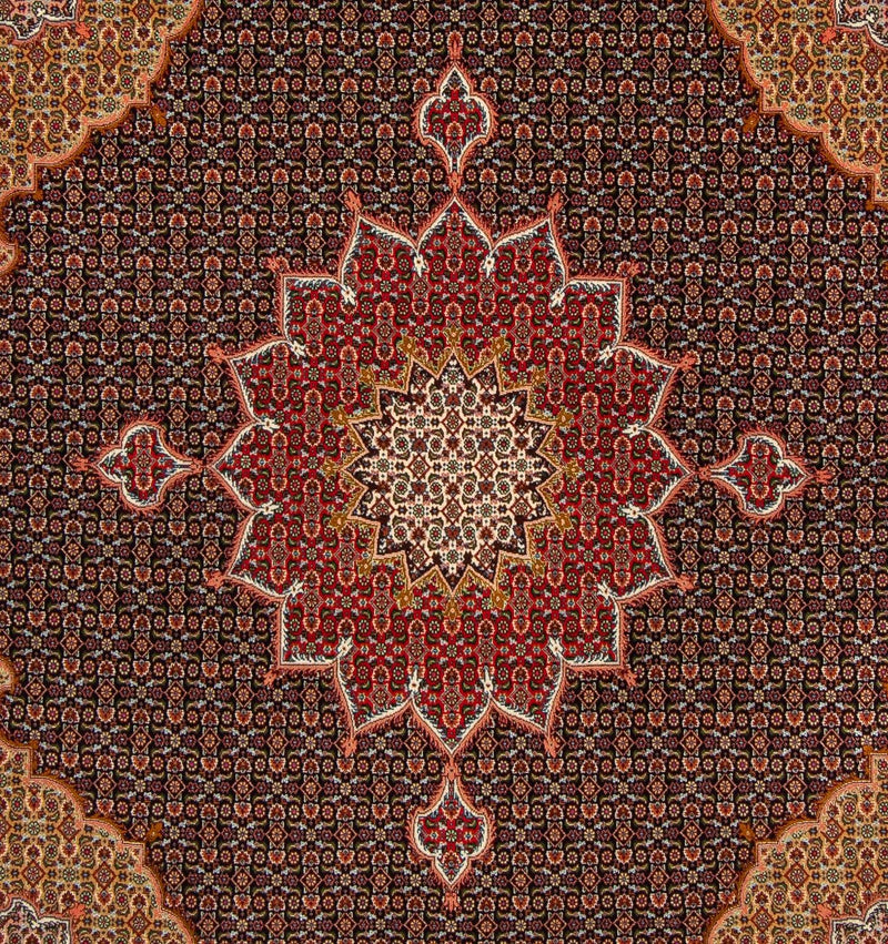 Tapis persan - Tabriz - Royal carré  - 219 x 200 cm - bleu foncé