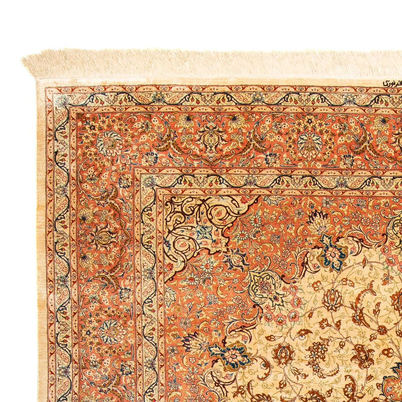 Tapis persan - Ghom - 296 x 200 cm - beige