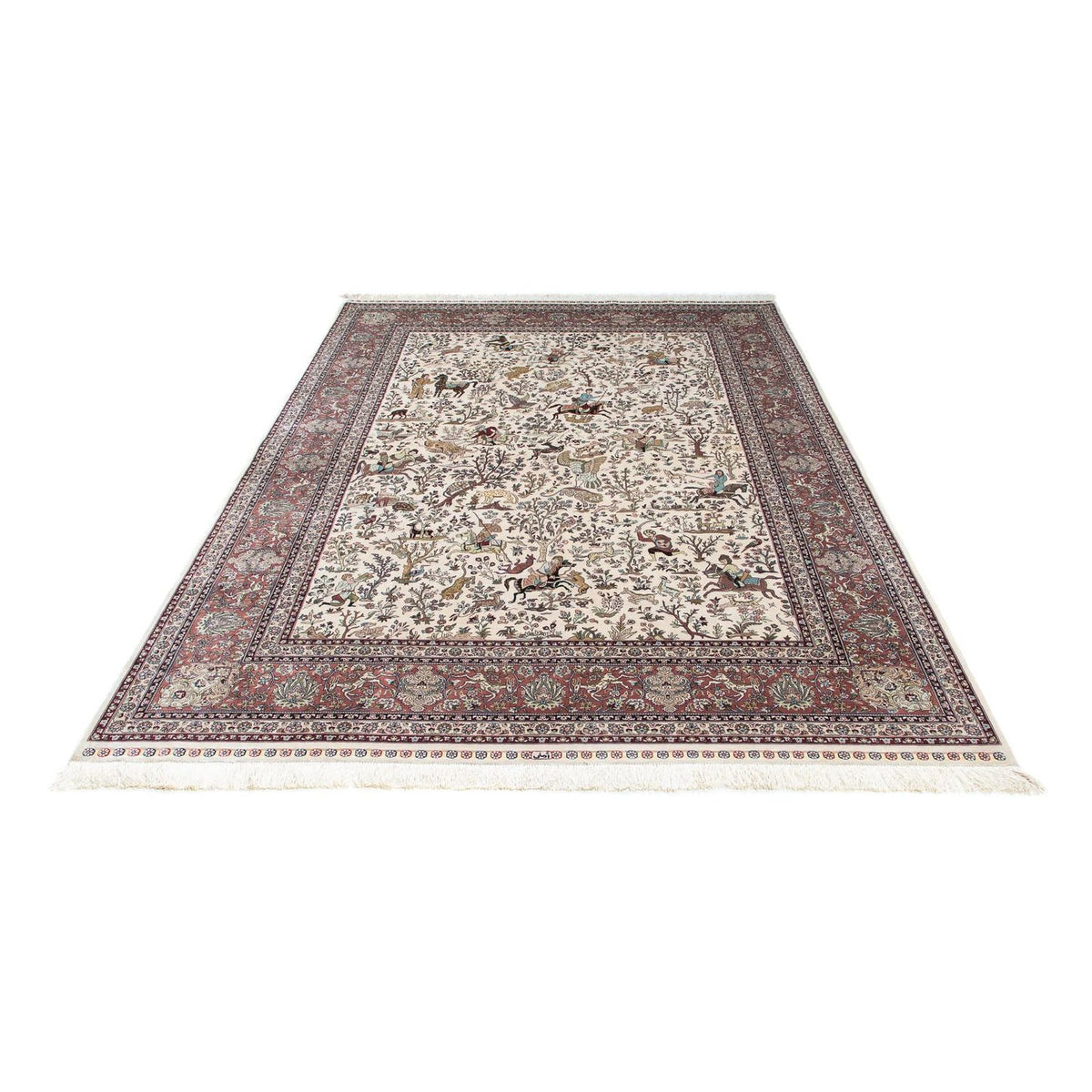 Tapis oriental - Hereke - 244 x 169 cm - beige