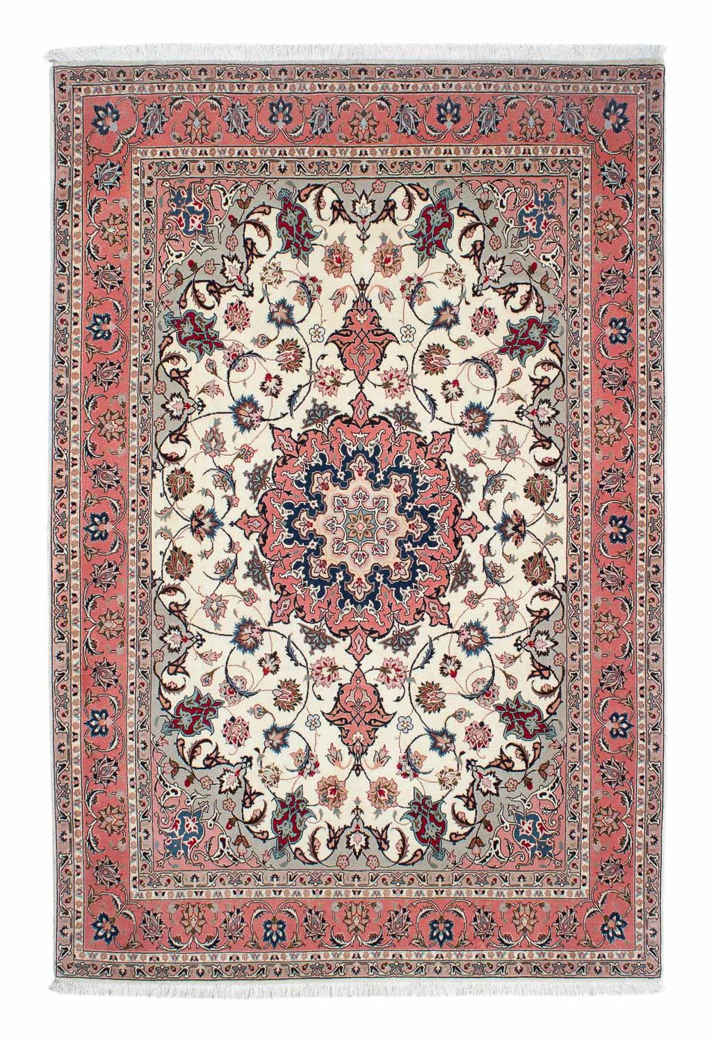 Tapis persan - Tabriz - Royal - 229 x 151 cm - beige