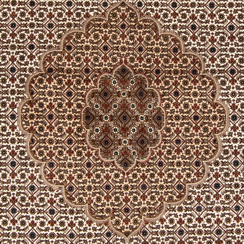 Tapis persan - Tabriz ronde  - 248 x 247 cm - beige