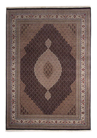 Tapis persan - Tabriz - 344 x 241 cm - bleu foncé