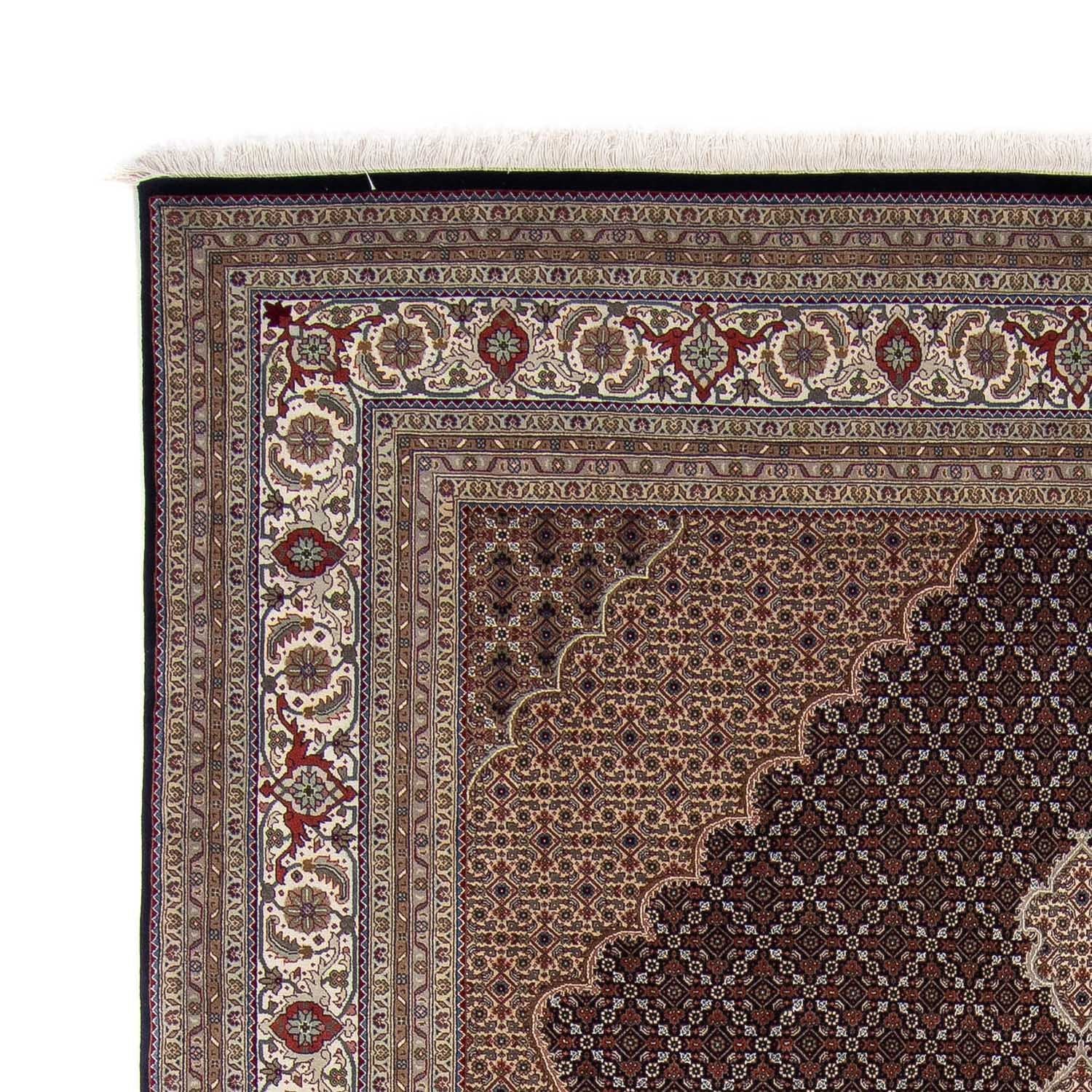 Tapis persan - Tabriz - 344 x 241 cm - bleu foncé