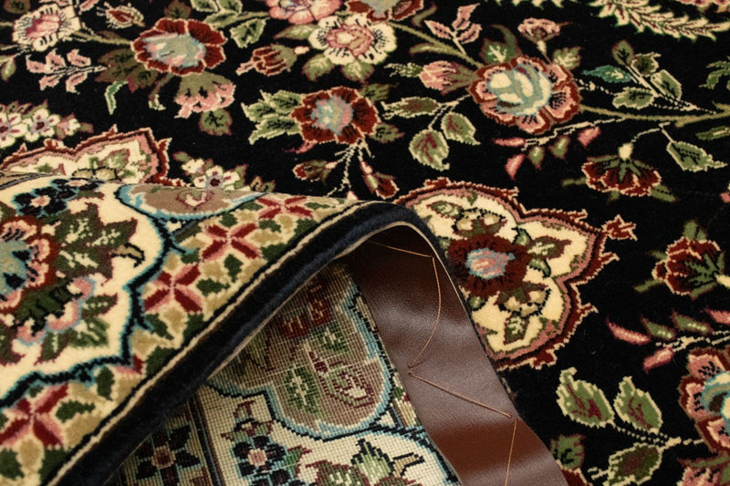 Tapis persan - Ghom - 166 x 105 cm - noir