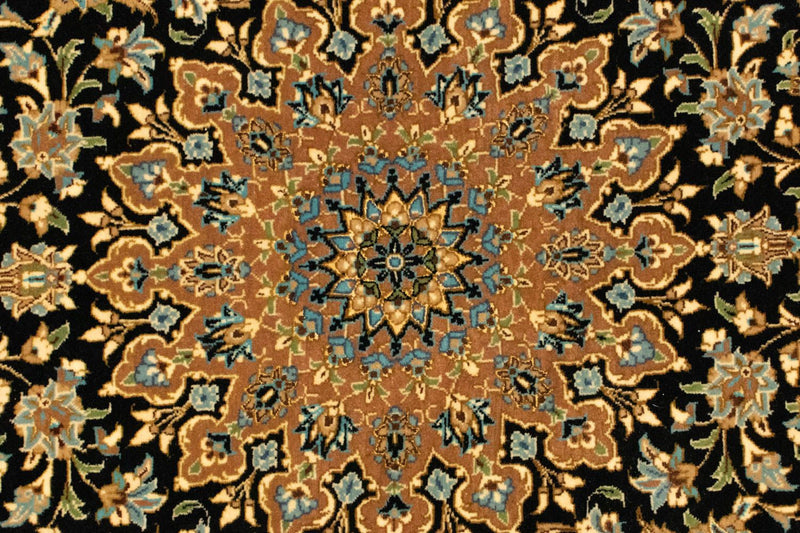 Tapis persan - Ghom - 160 x 102 cm - noir