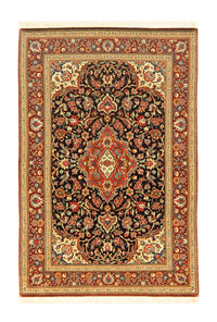 Tapis persan - Ghom - 152 x 102 cm - noir