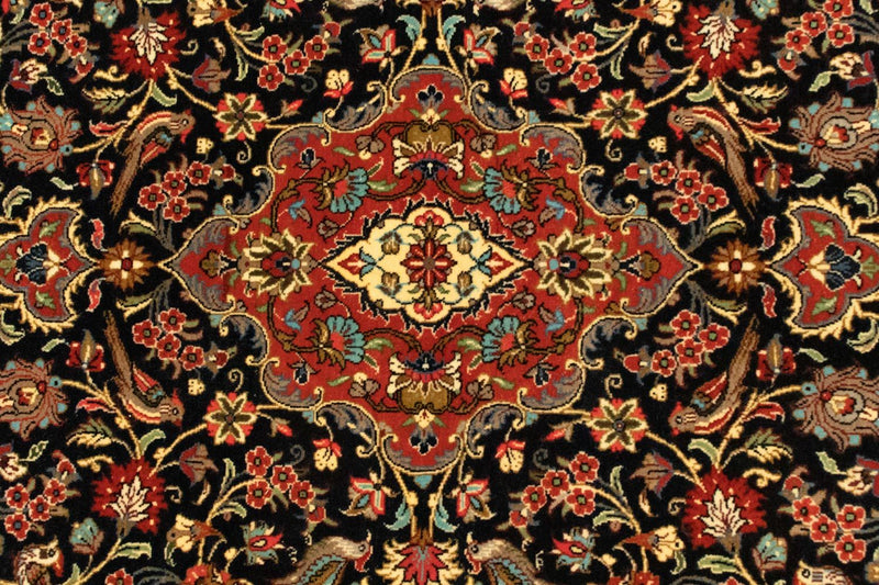 Tapis persan - Ghom - 152 x 102 cm - noir