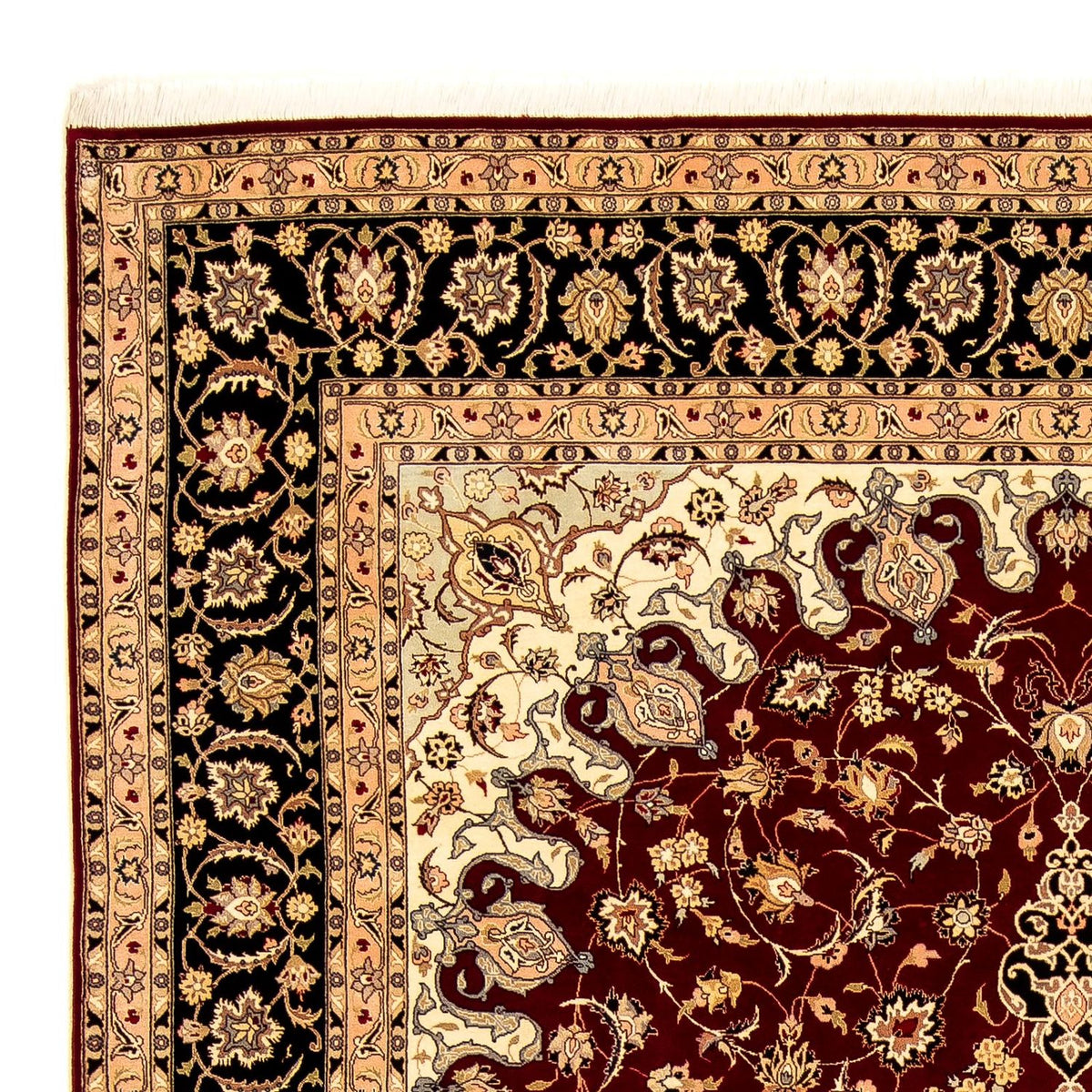 Tapis persan - Tabriz - Royal - 348 x 254 cm - rouge foncé