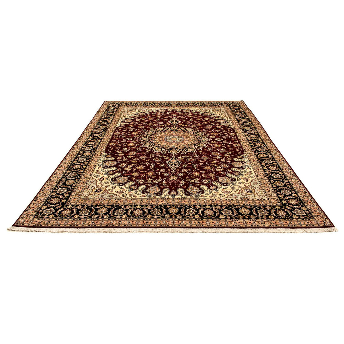 Tapis persan - Tabriz - Royal - 348 x 254 cm - rouge foncé