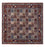 Tapis persan - Classique carré  - 246 x 245 cm - rouge foncé