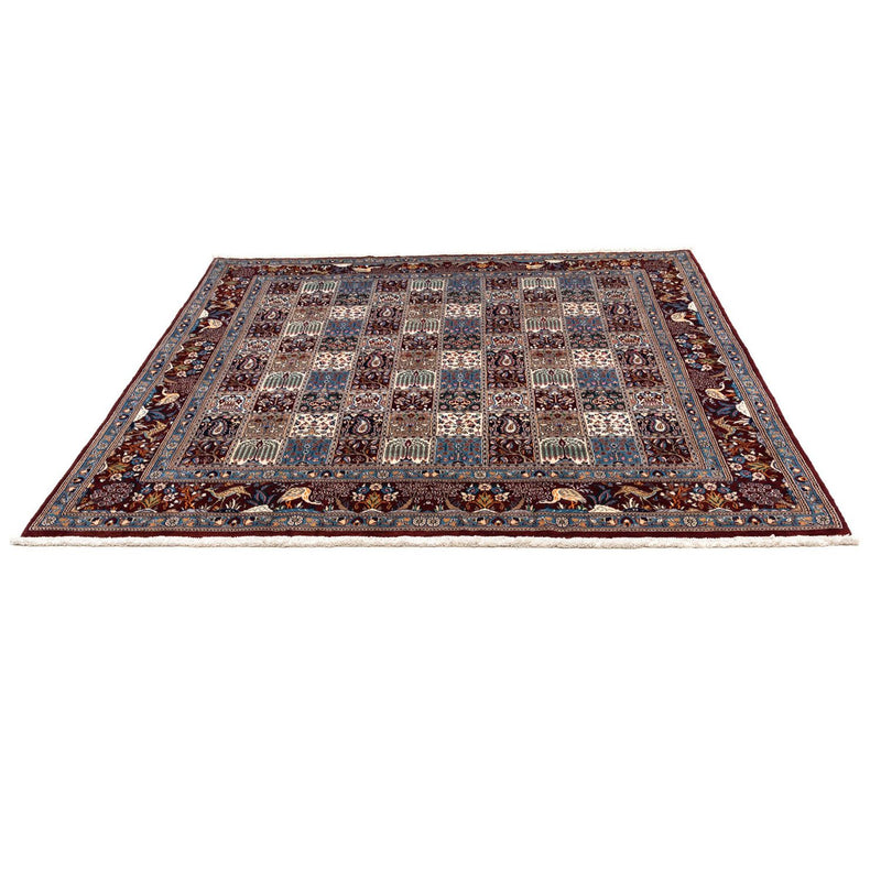 Tapis persan - Classique carré  - 246 x 245 cm - rouge foncé