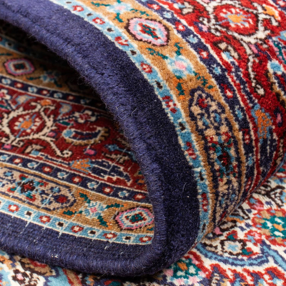 Tapis de couloir Tapis persan - Classique - 389 x 80 cm - bleu