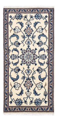 Tapis persan - Nain - 136 x 65 cm - beige