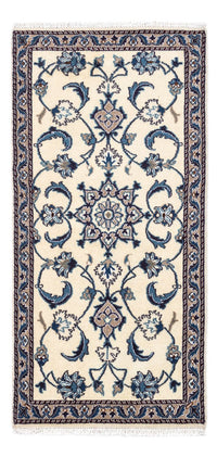 Tapis persan - Nain - 136 x 65 cm - beige