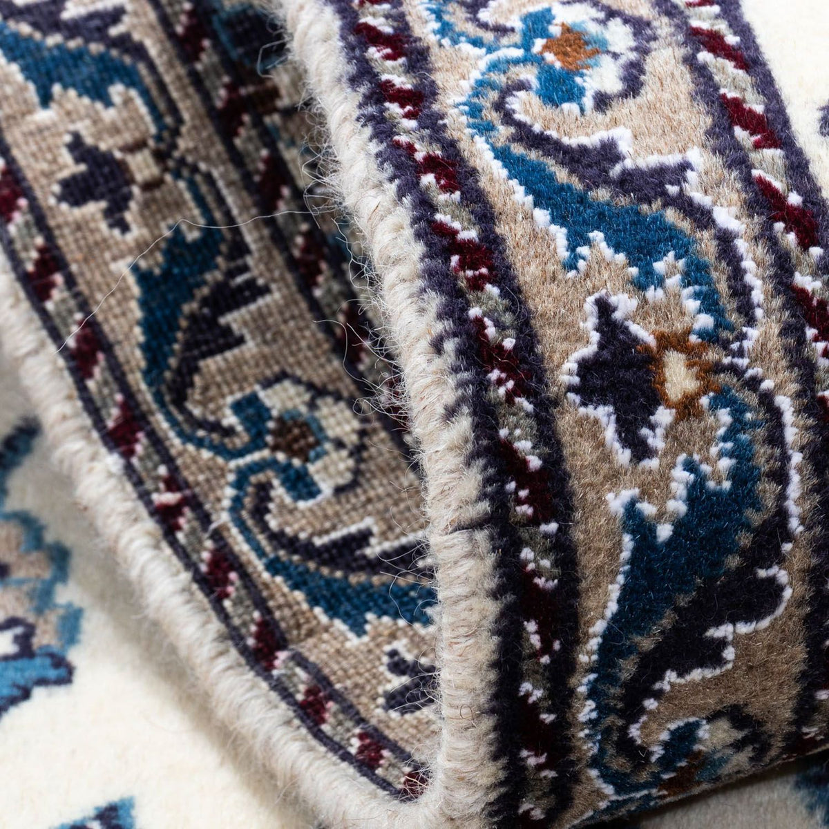 Tapis persan - Nain - 136 x 65 cm - beige