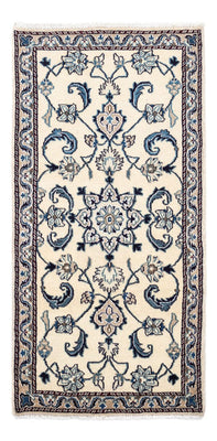 Tapis persan - Nain - 139 x 65 cm - beige