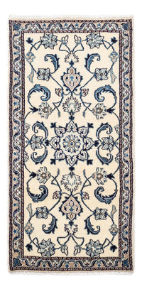 Tapis persan - Nain - 139 x 65 cm - beige