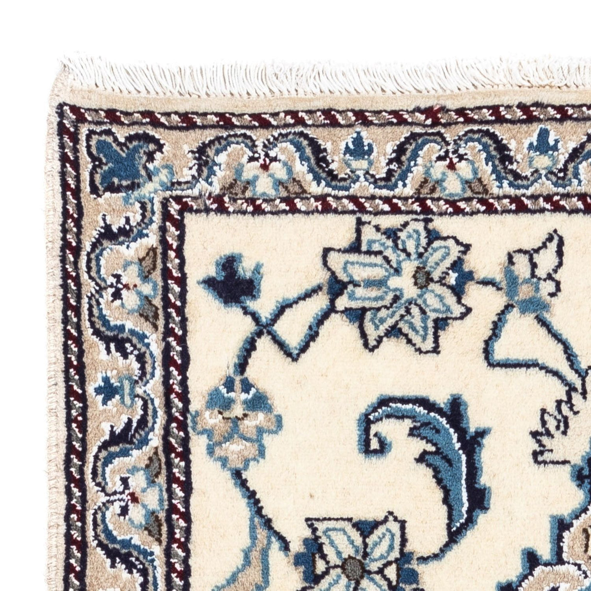 Tapis persan - Nain - 139 x 65 cm - beige