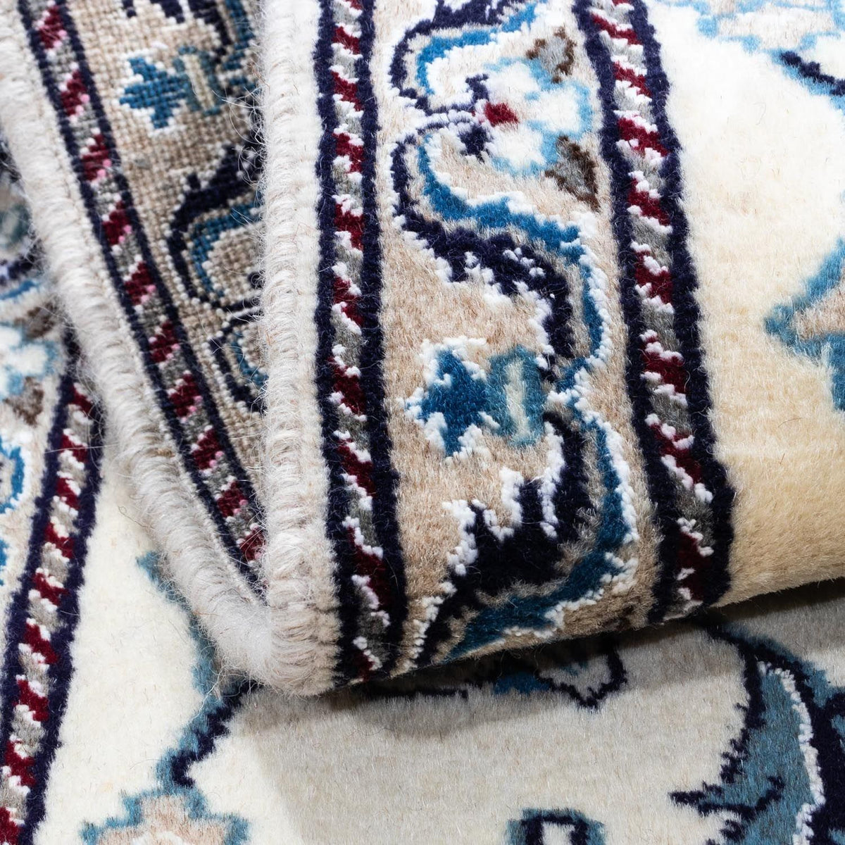 Tapis persan - Nain - 139 x 65 cm - beige