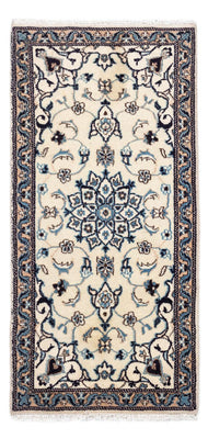 Tapis persan - Nain - 139 x 70 cm - beige