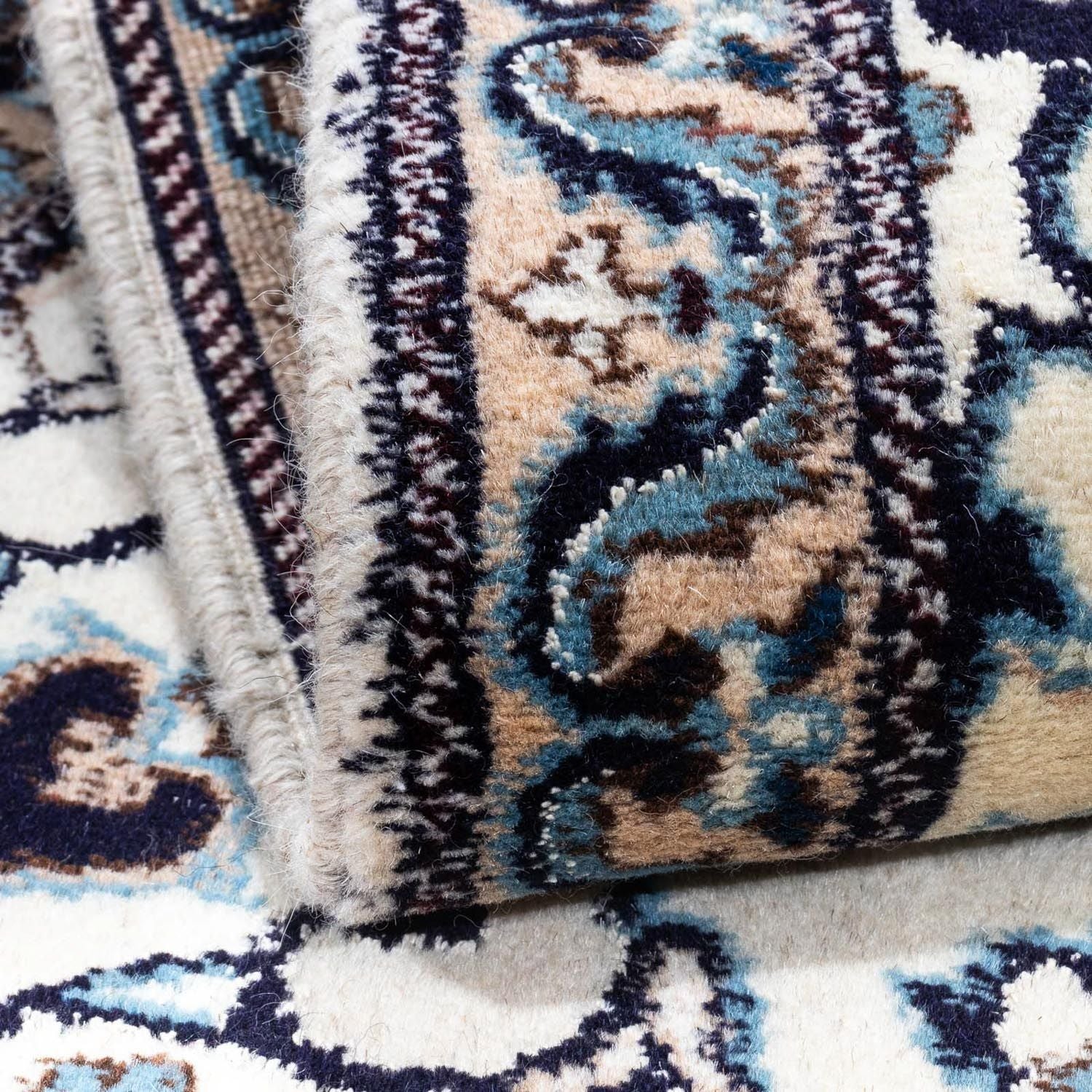 Tapis persan - Nain - 139 x 70 cm - beige