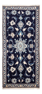Tapis persan - Nain - 143 x 70 cm - bleu