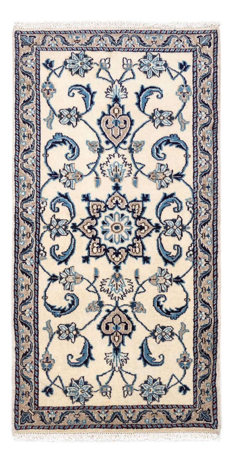 Tapis persan - Nain - 130 x 69 cm - beige