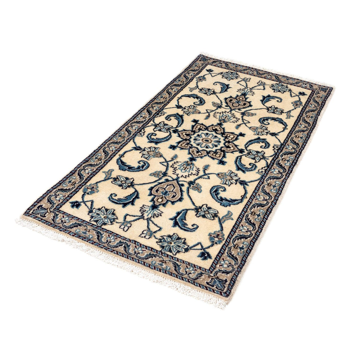 Tapis persan - Nain - 130 x 69 cm - beige