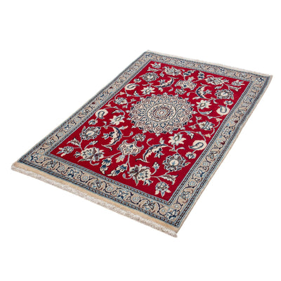 Tapis persan - Nain - 133 x 89 cm - rouge foncé