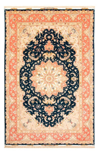 Tapis persan - Tabriz - Royal - 308 x 200 cm - bleu foncé