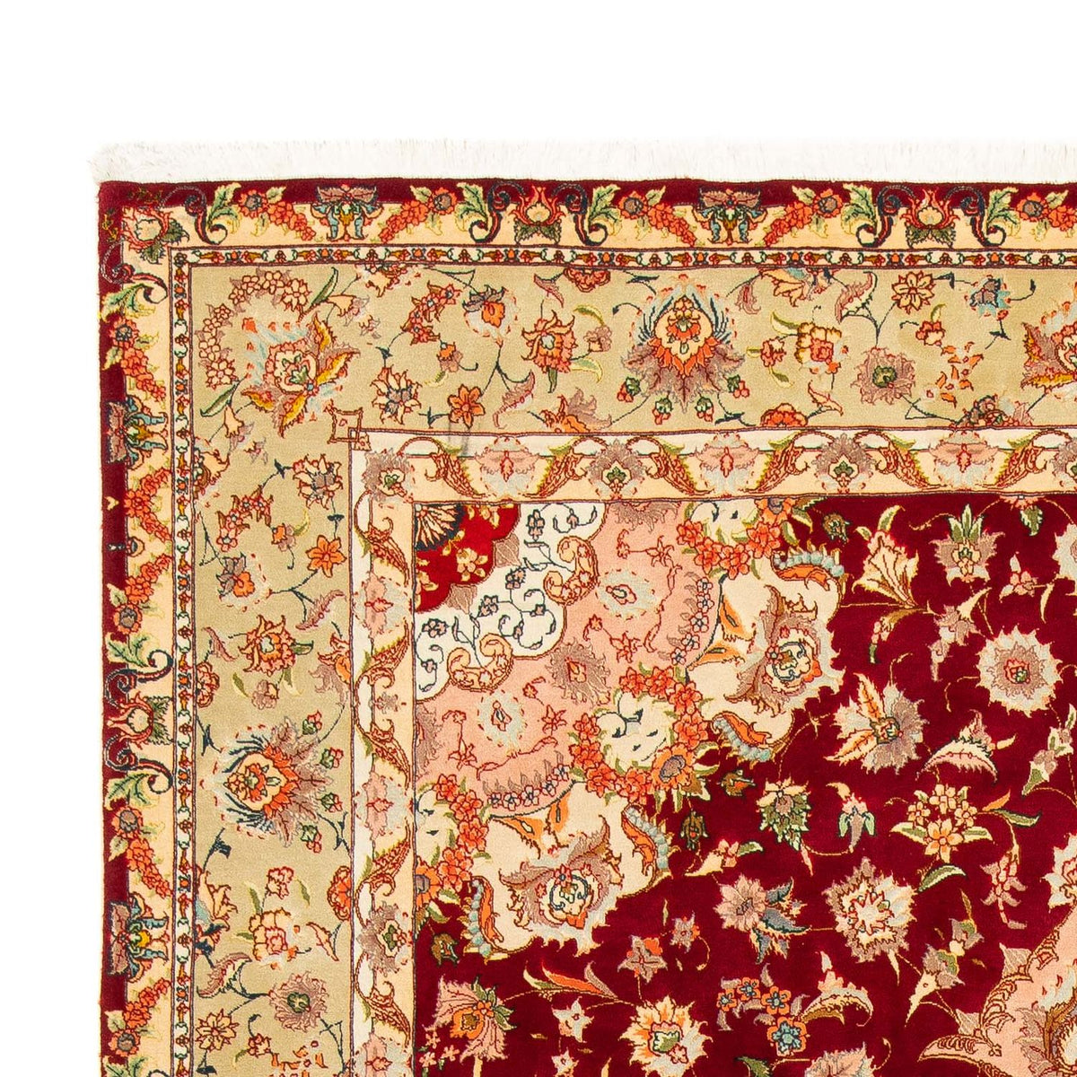 Tapis persan - Tabriz - Royal - 312 x 204 cm - rouge foncé