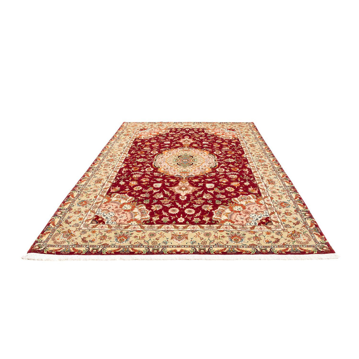 Tapis persan - Tabriz - Royal - 312 x 204 cm - rouge foncé