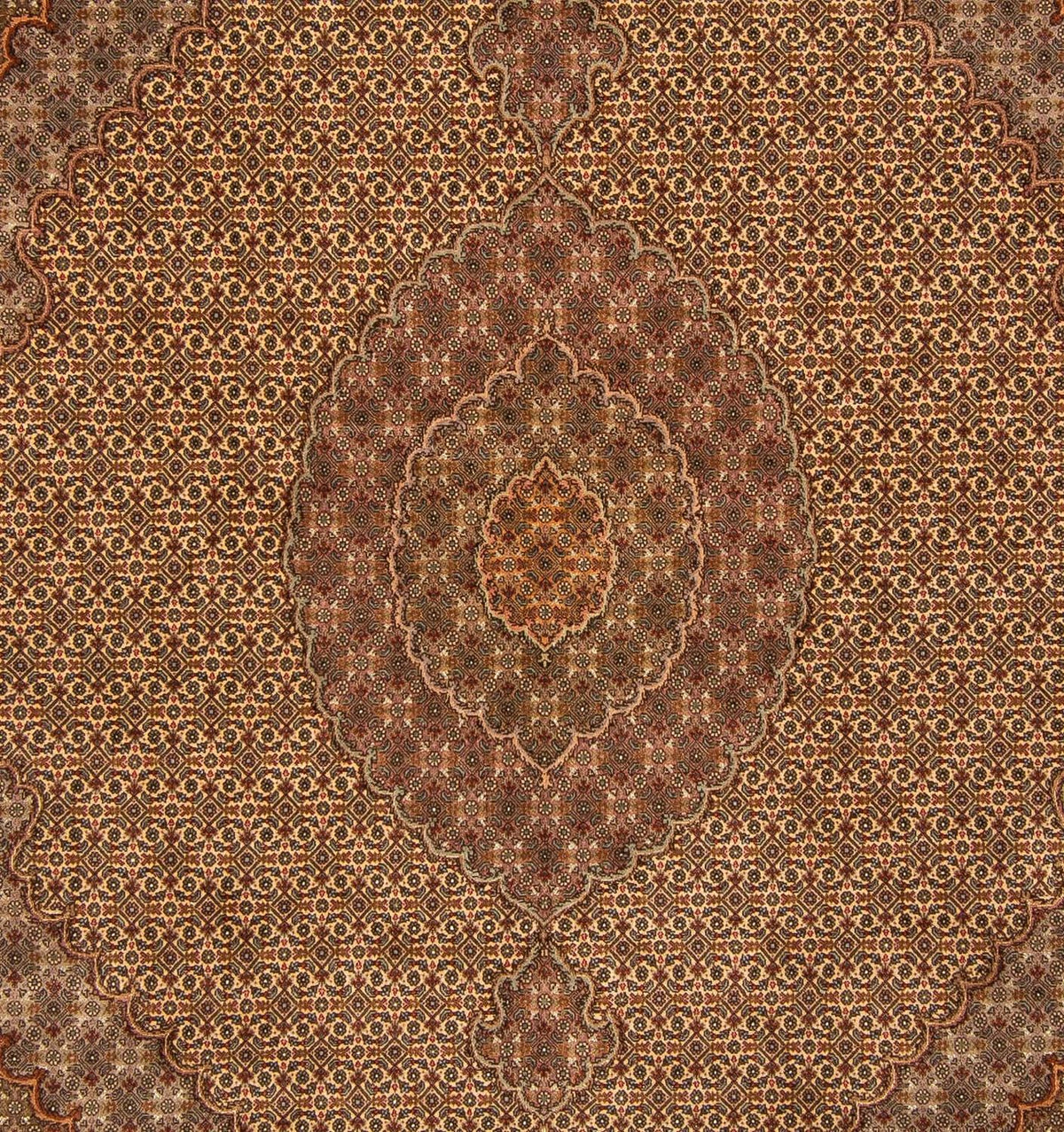 Tapis persan - Tabriz - 250 x 200 cm - marron