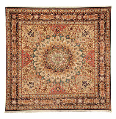 Tapis persan - Tabriz - Royal carré  - 253 x 252 cm - multicolore