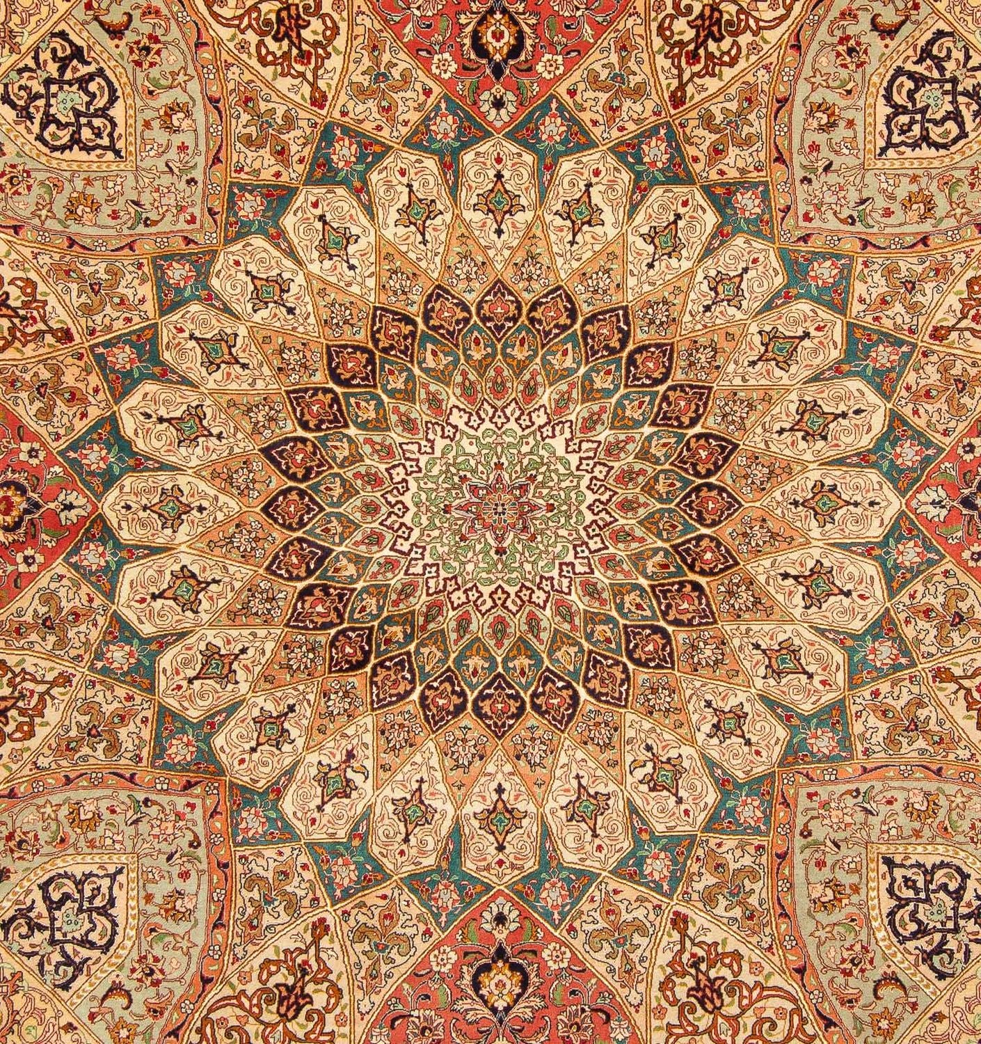 Tapis persan - Tabriz - Royal carré  - 253 x 252 cm - multicolore