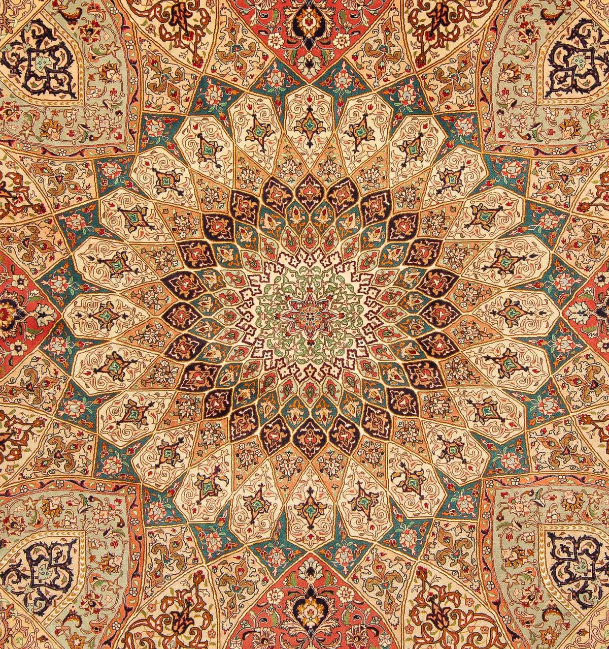 Tapis persan - Tabriz - Royal carré  - 253 x 252 cm - multicolore