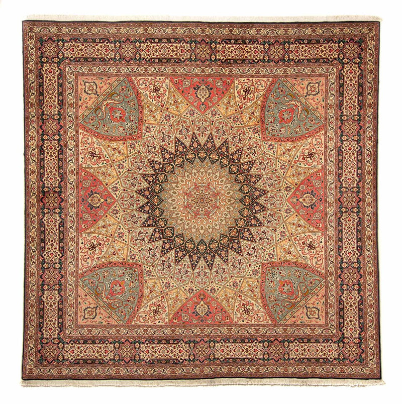 Tapis persan - Tabriz - Royal carré  - 253 x 250 cm - multicolore