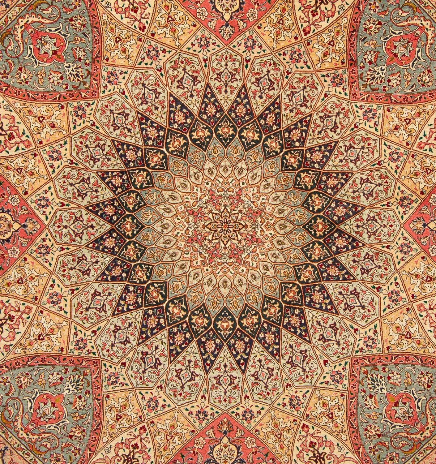 Tapis persan - Tabriz - Royal carré  - 253 x 250 cm - multicolore