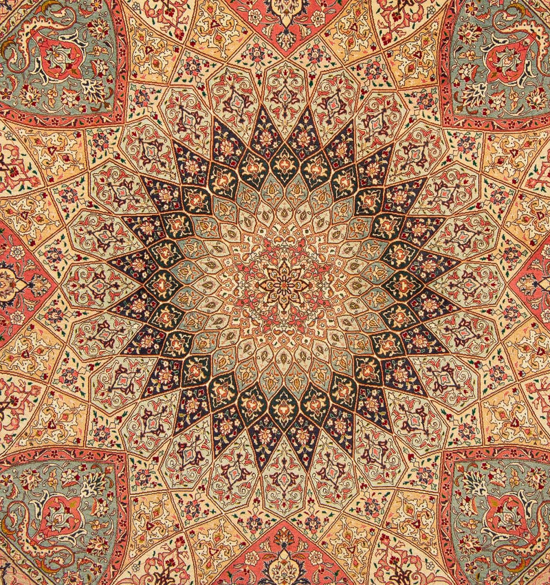 Tapis persan - Tabriz - Royal carré  - 253 x 250 cm - multicolore