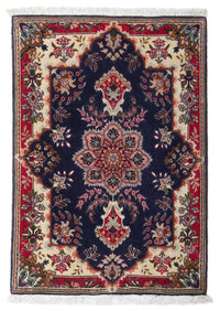 Tapis persan - Tabriz - Royal - 92 x 62 cm - bleu foncé