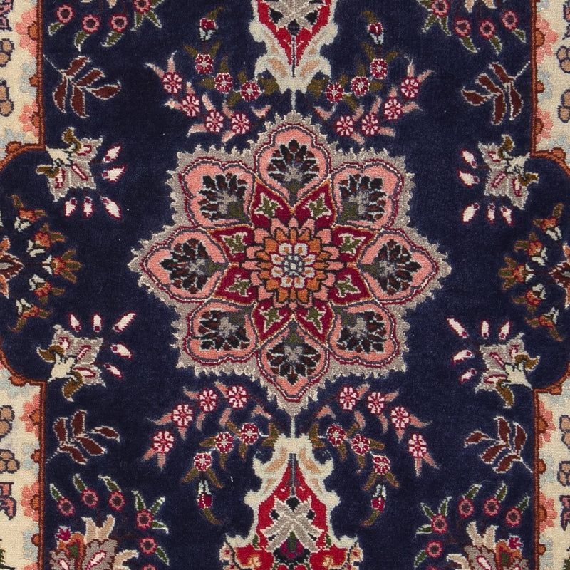 Tapis persan - Tabriz - Royal - 92 x 62 cm - bleu foncé