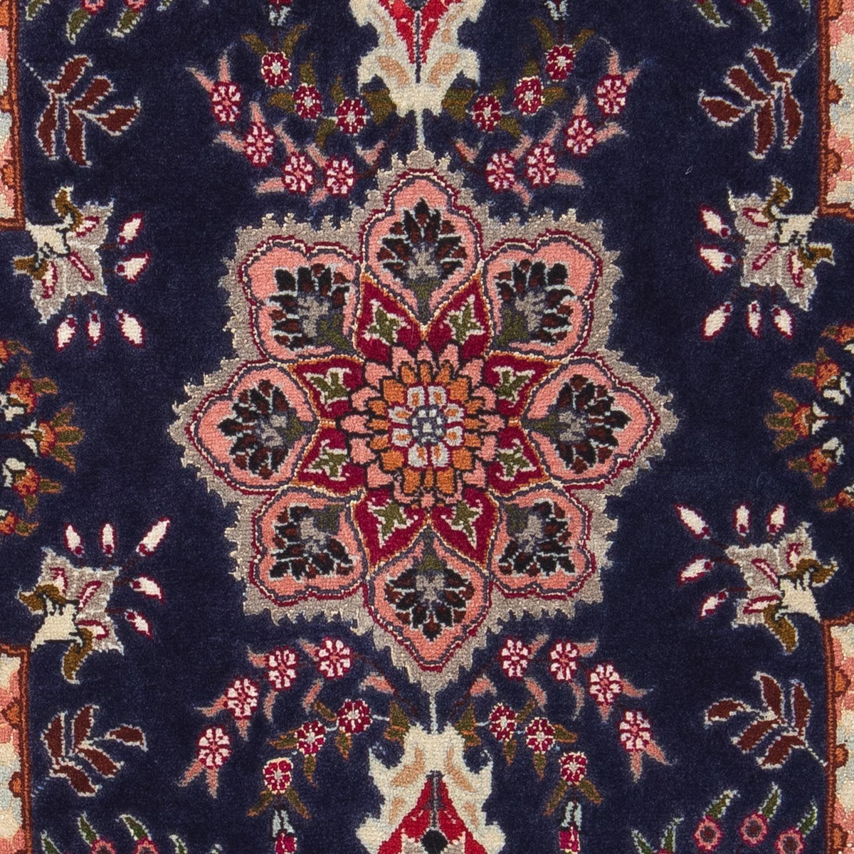 Tapis persan - Tabriz - Royal - 93 x 61 cm - bleu foncé