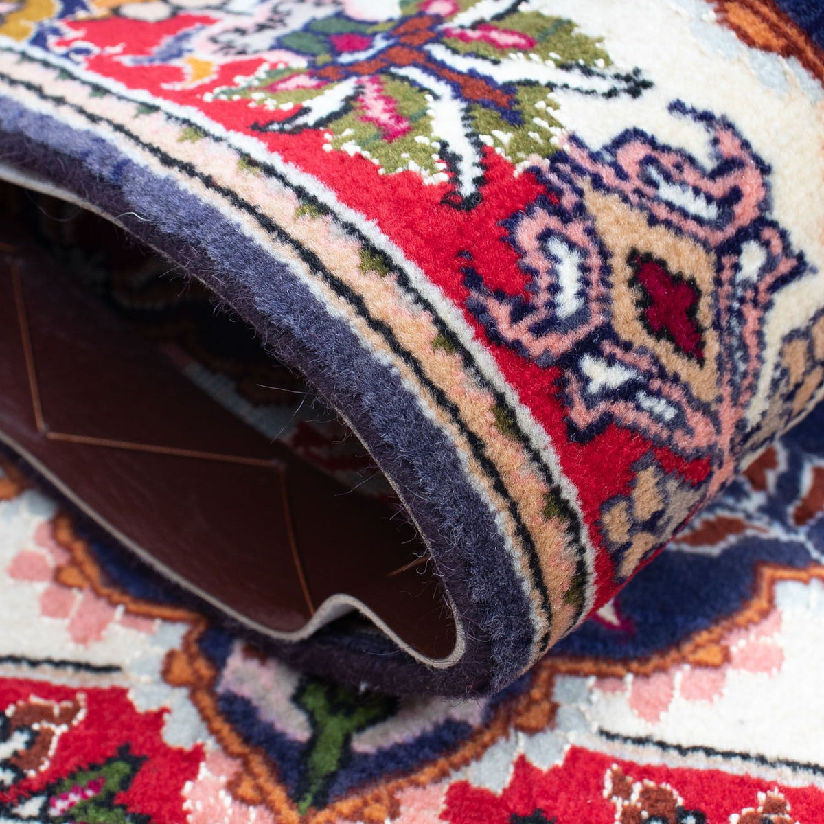 Tapis persan - Tabriz - Royal - 93 x 61 cm - bleu foncé