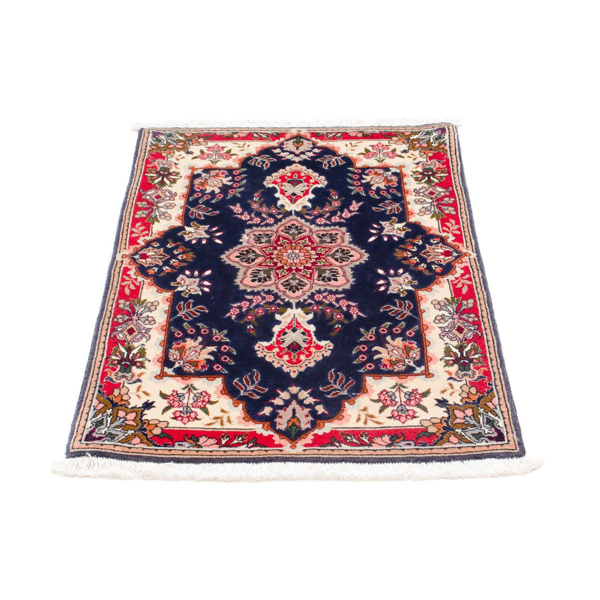Tapis persan - Tabriz - Royal - 93 x 61 cm - bleu foncé