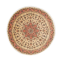 Tapis persan - Tabriz - Royal ronde  - 150 x 150 cm - marron clair
