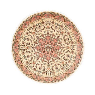Tapis persan - Tabriz - Royal ronde  - 150 x 150 cm - beige