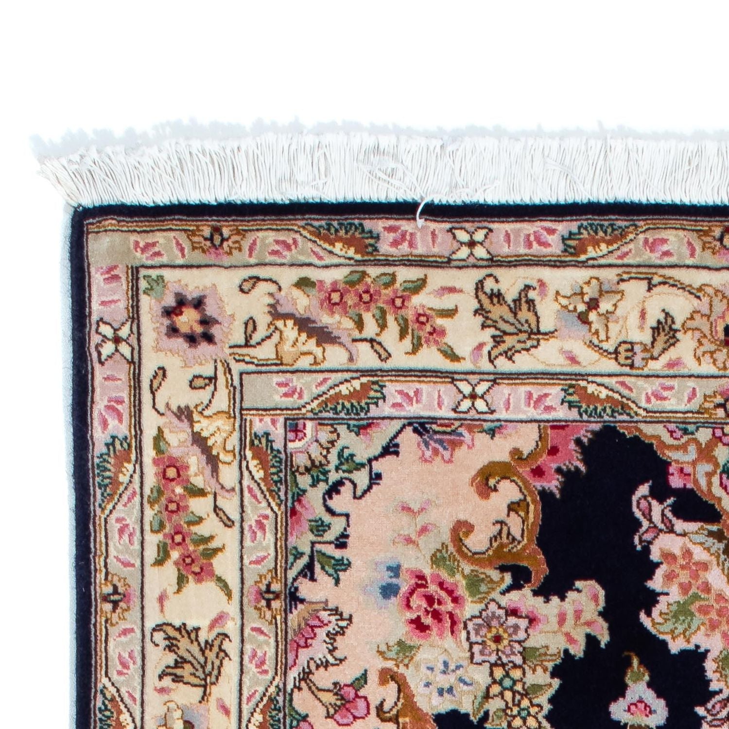 Tapis de couloir Tapis persan - Tabriz - Royal - 198 x 82 cm - bleu foncé