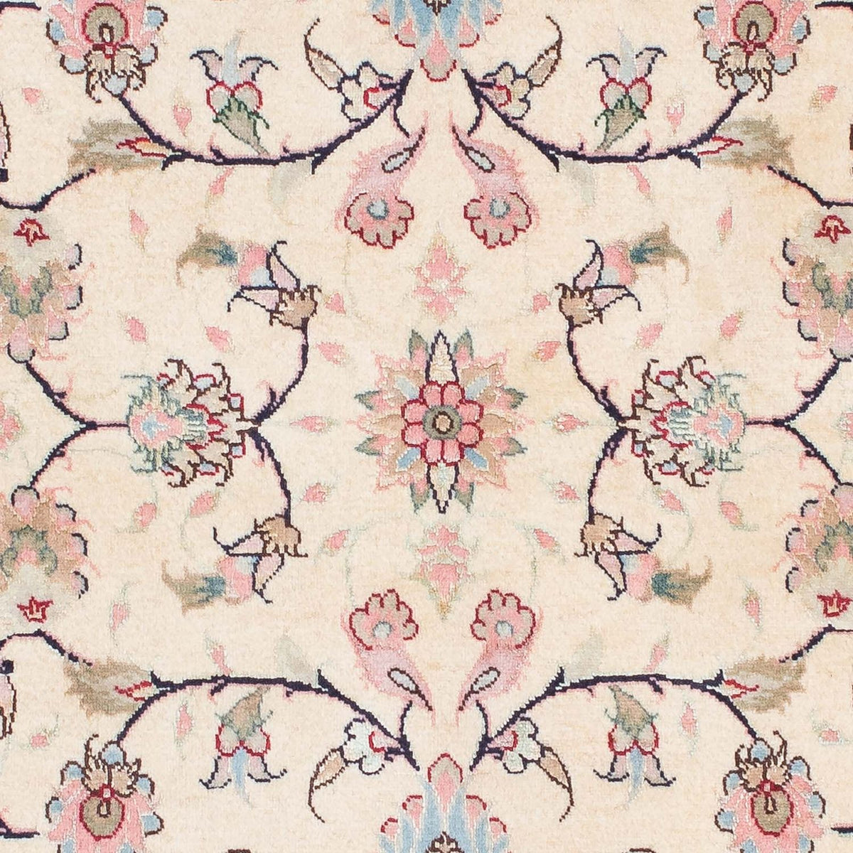 Tapis de couloir Tapis persan - Tabriz - Royal - 200 x 77 cm - beige