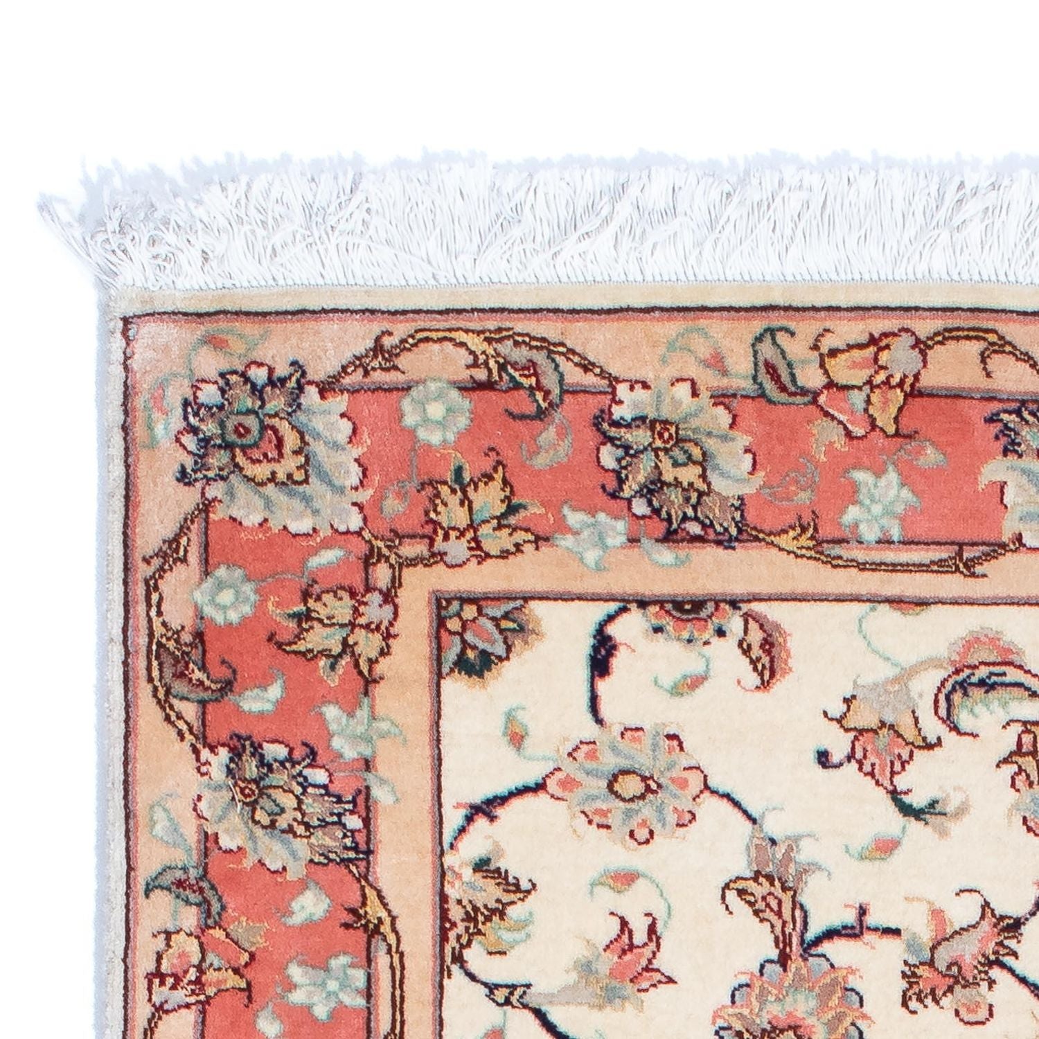 Tapis de couloir Tapis persan - Tabriz - Royal - 187 x 77 cm - beige